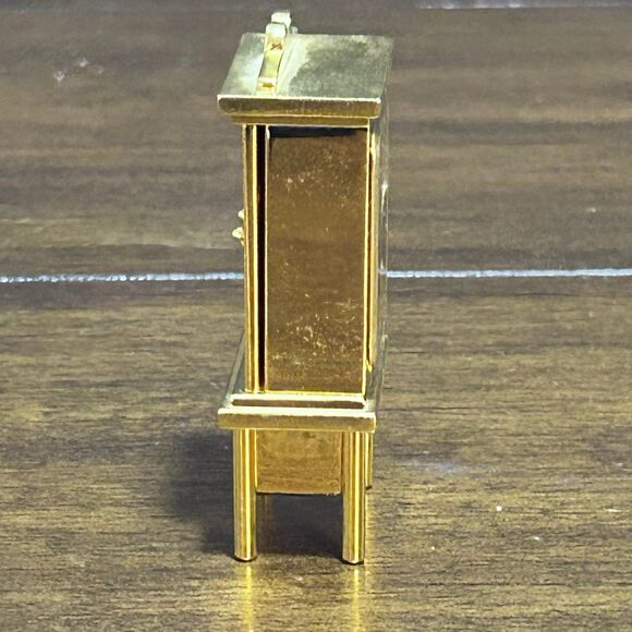 Miniature Desk Shelf Clock Cabinet Hutch 1.25"W X 2.75"T - Picture 4 of 6